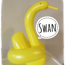 balloon twisting, balloon, balloon animal, birthday party, swan