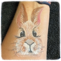 Detailed Bunny arm painting