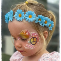 hippie themed face paint in Tauranga, Papamoa