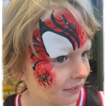IMG_7837 Spiderman face painting, learnt from facepaintingschool