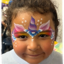 Beautiful unicorn face painting Unicorn face painting