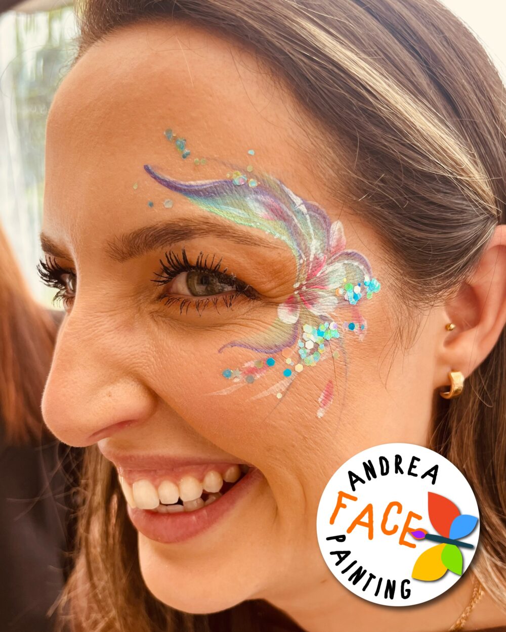 Adult eye design on a party in Tauranga